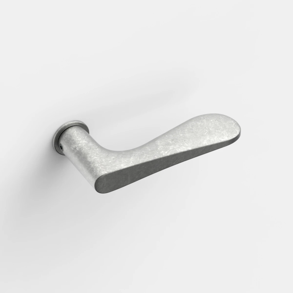 The Door Handle Model FSB 1144 by Jasper Morrison in Aluminum Pure.