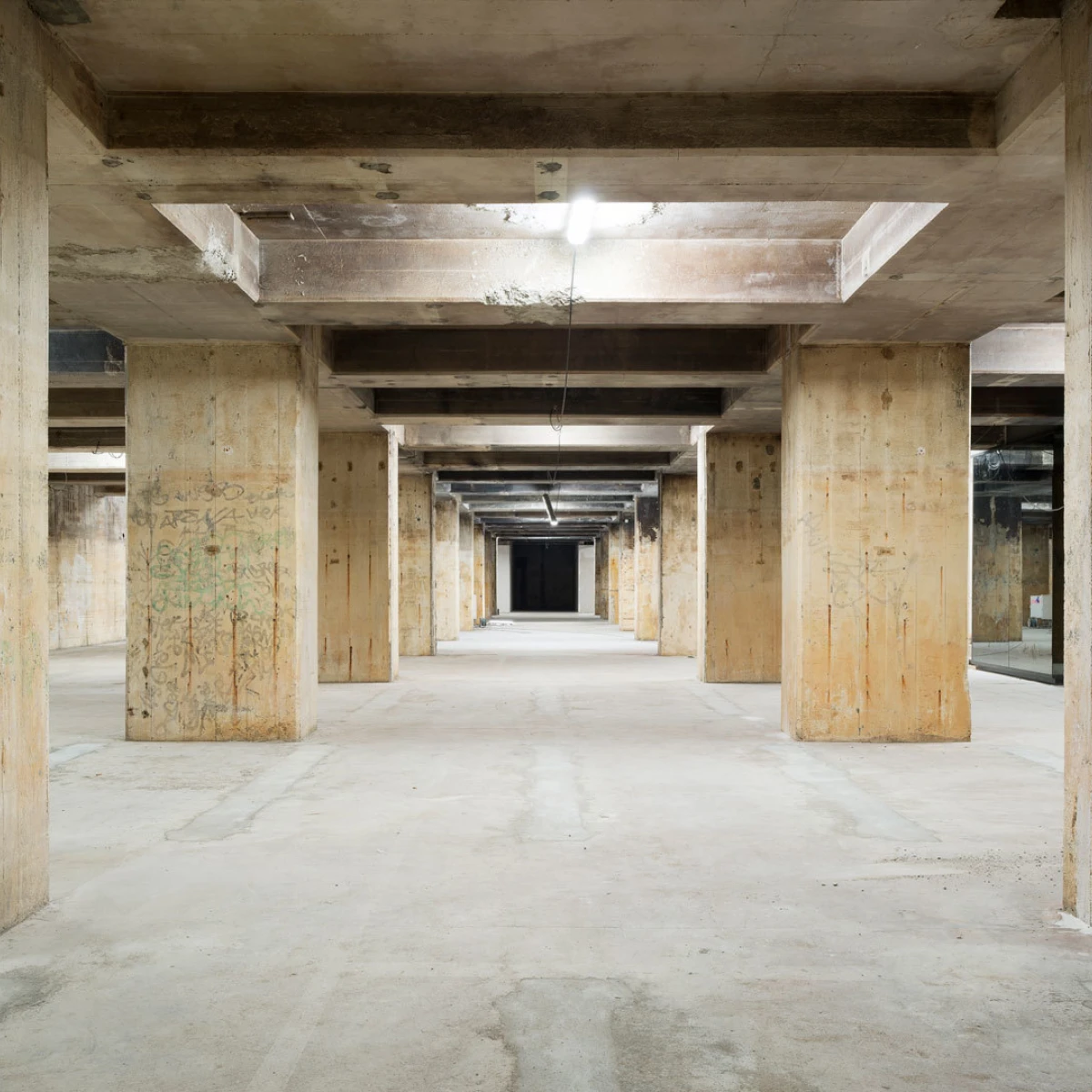 Photo of the basement level of the Feuerle Collection in Berlin.